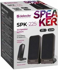 Новые мультимедия колонки 2.0 Defender SPK-225, 3,5мм + USB, 4Вт