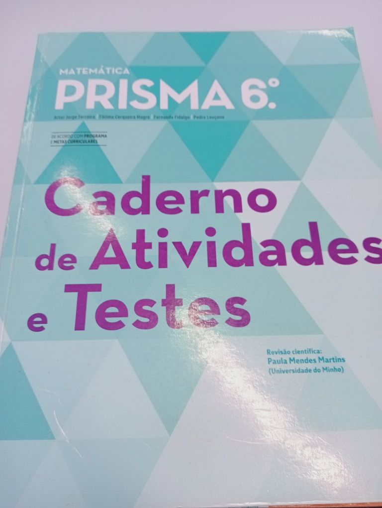 Cadernos atividades 6°ano