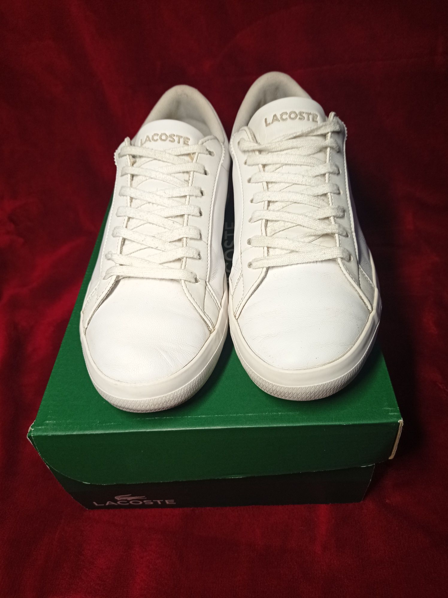 Buty Lacoste Lerond rozmiar 42 ,5 wkładka 27 cm białe buty skóra 43