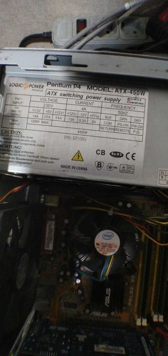 Компьютер 2 ядра, 4гб ддр2 видеокарта. 450в бп