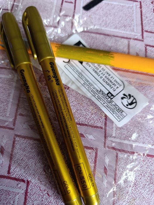 Złota metaliczna farba marker do liter nagrobek ozdoby