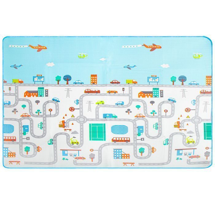 mata edukacyjna piankowa składana ulica 180 x 200