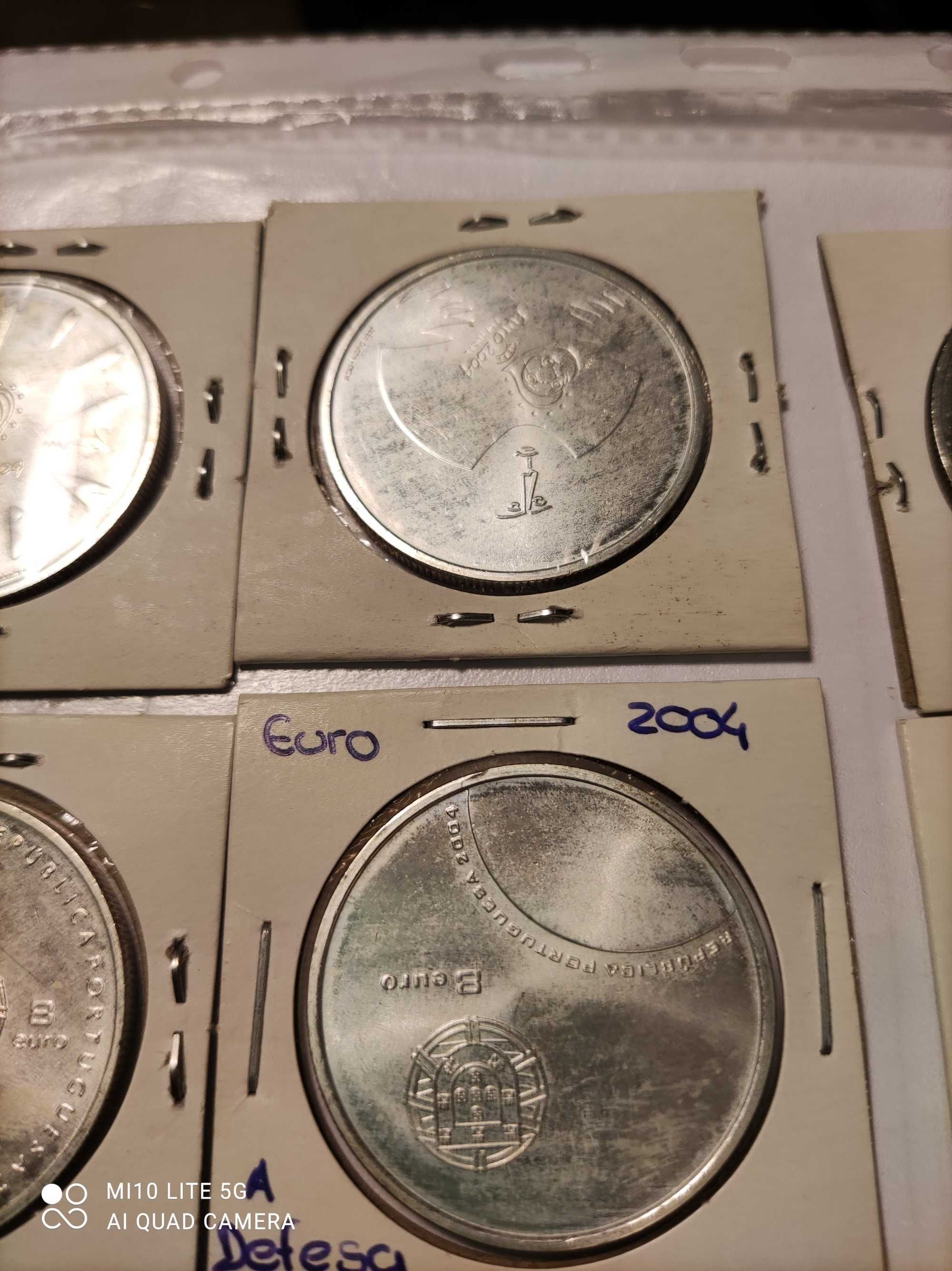 Moedas em Prata EURO e UEFA