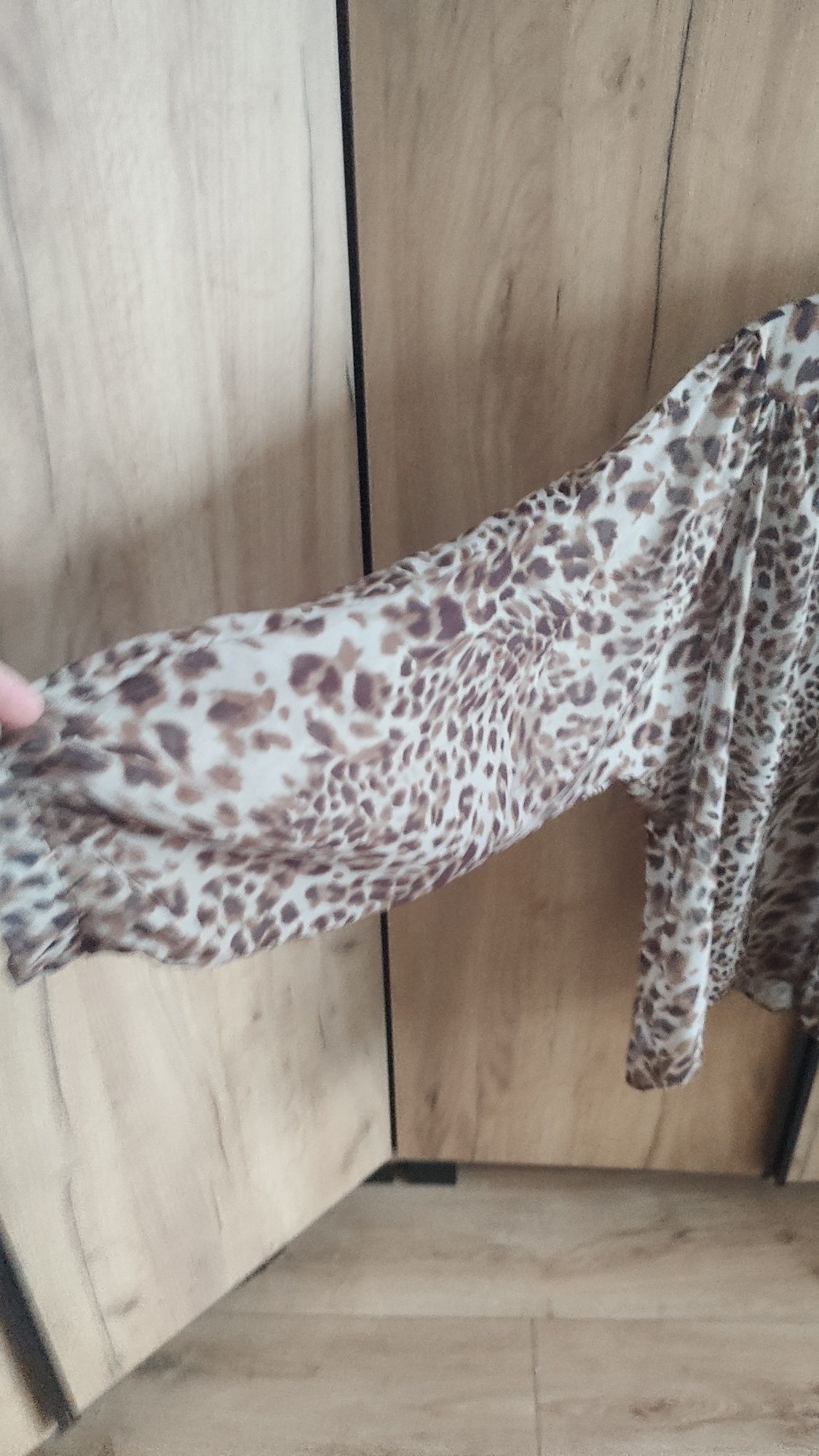 Koszula bluzka pantera panterka stójka rozmiar L - XL Nowa z metką
