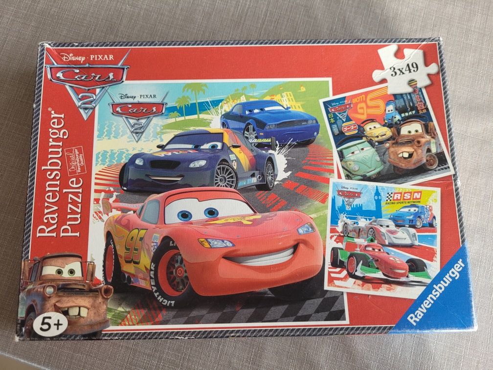 Puzzle 3x49 Disney Pixar Cars 2 Samochody 2