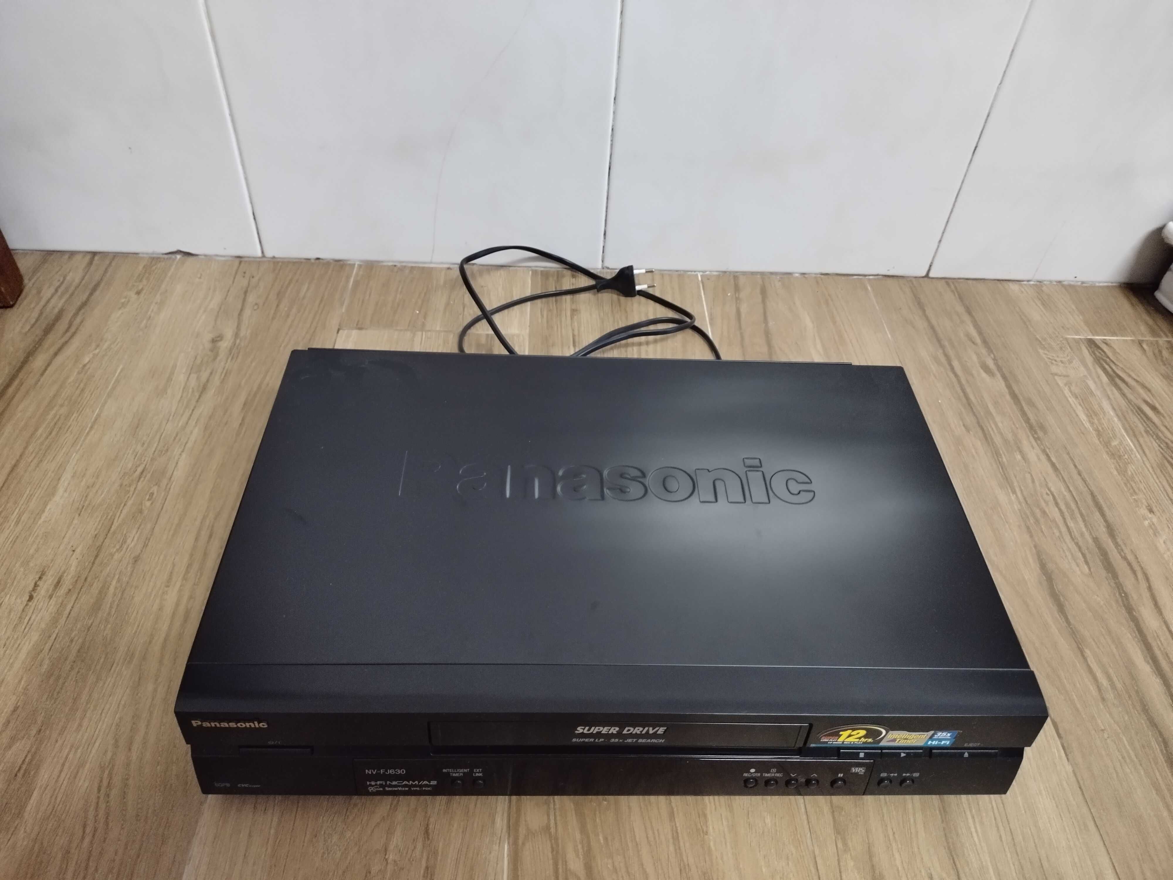 Panasonic leitor de vhs. Com comando e manual. Como novo