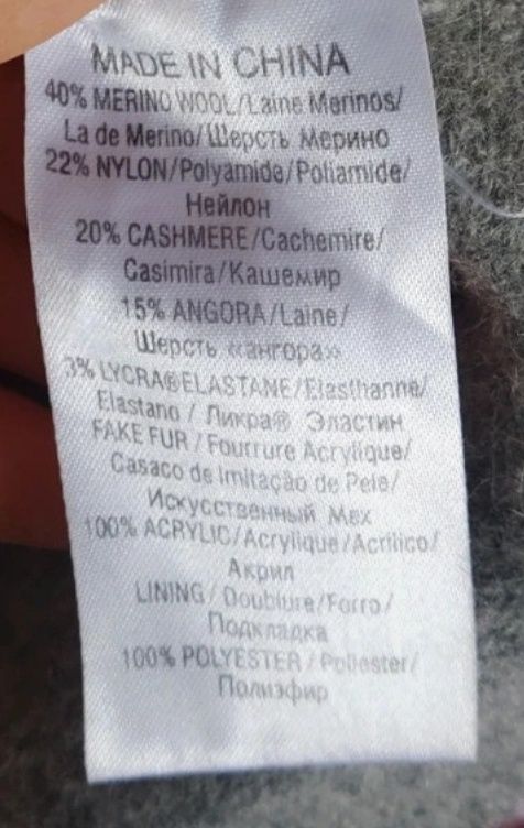 Sweter z wełny merino i kaszmiru