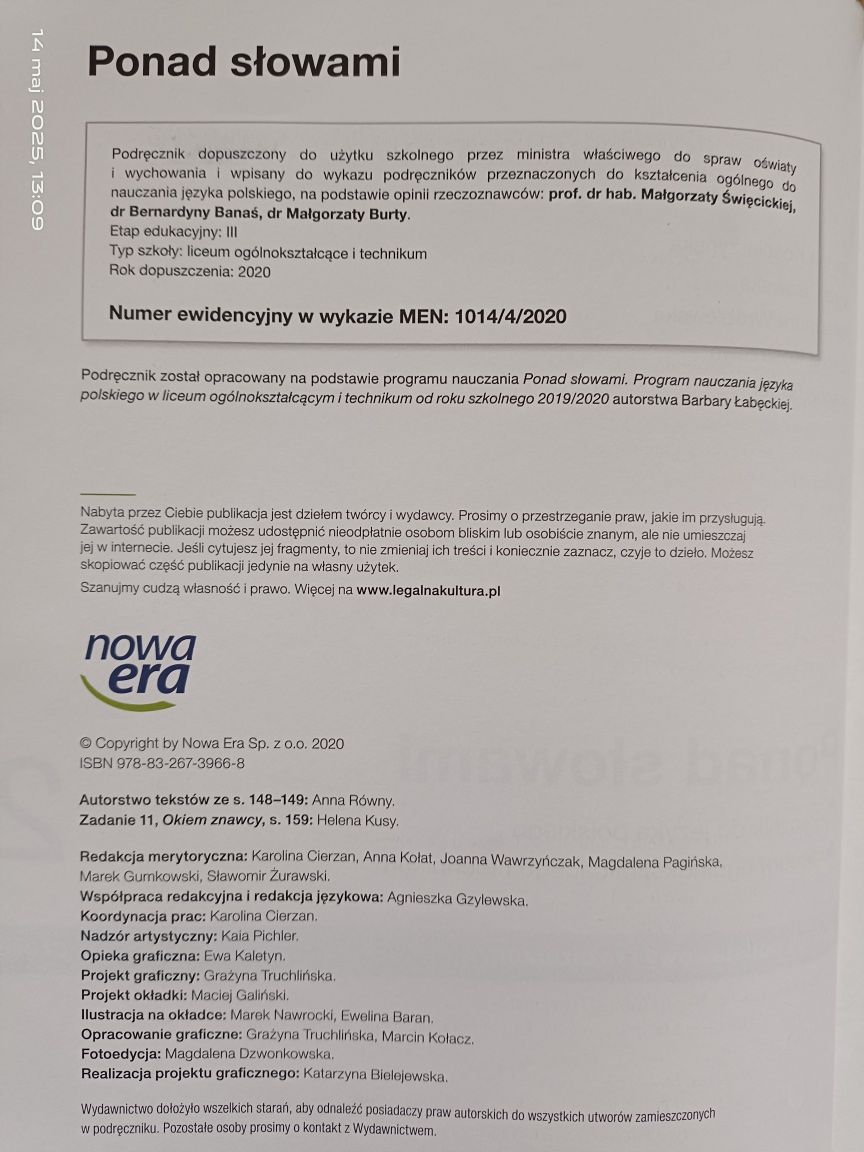 Ponad słowami klasa 2 część 2