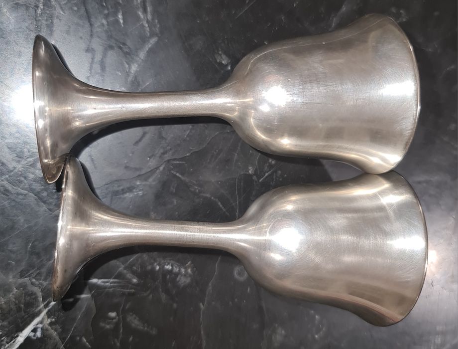 Подставка для яиц (2 шт.), мельхиор, Италия