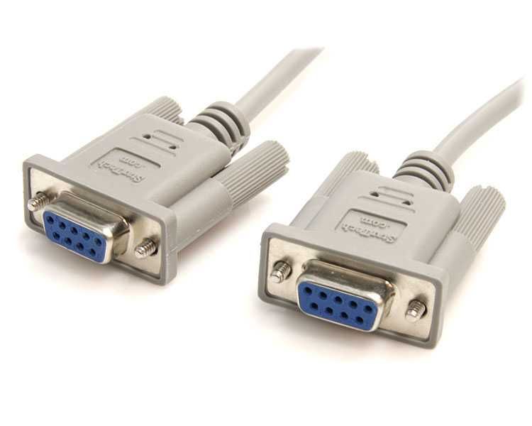 Cabo Null Modem ou Extensão Serial / RS232 / DB9 / 9 pinos - Fêmea