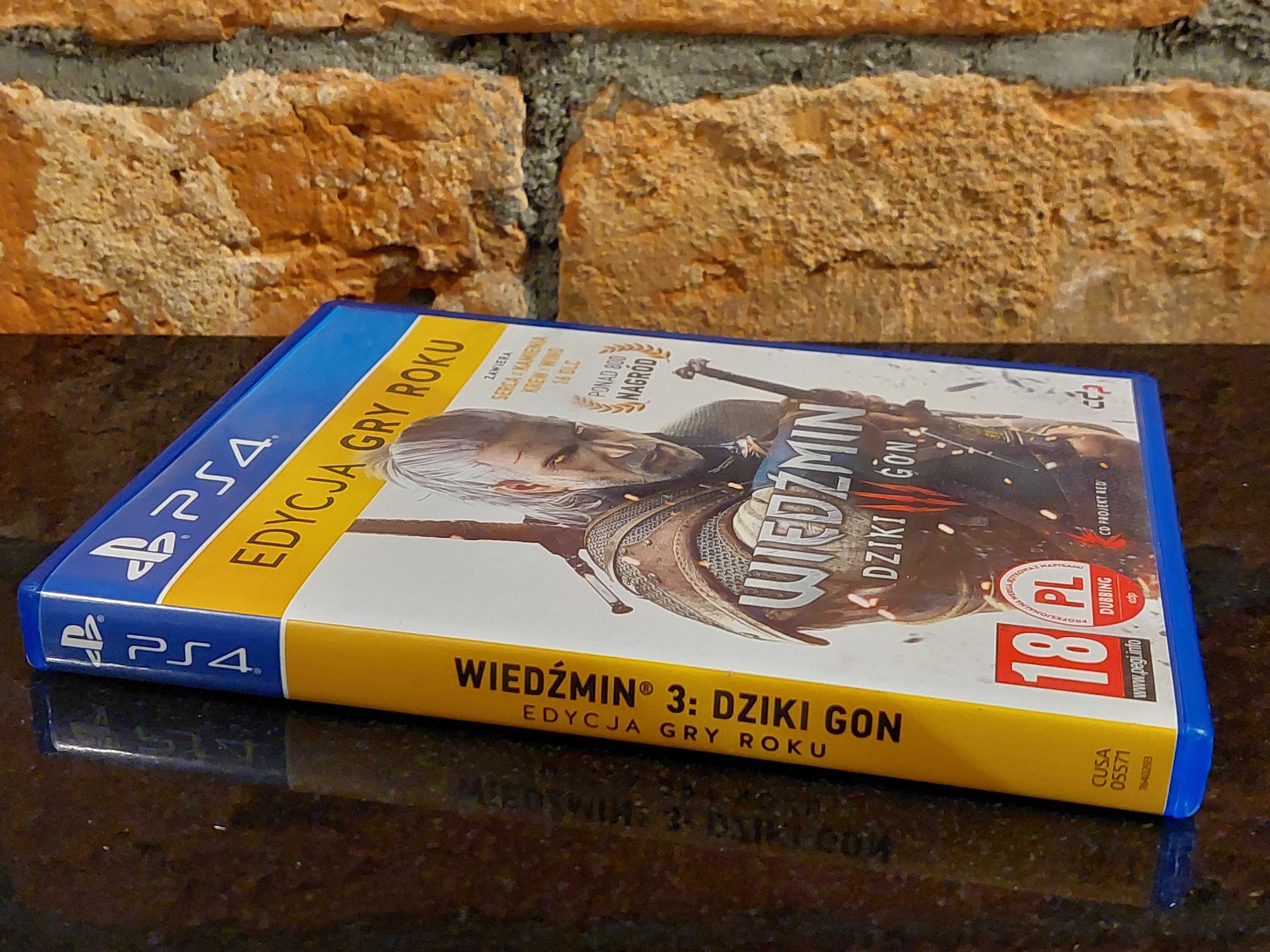 GRA Wiedźmin 3 Dziki Gon GOTY Sony Playstation 4 PS4 5 PS5 PL jak Nowa
