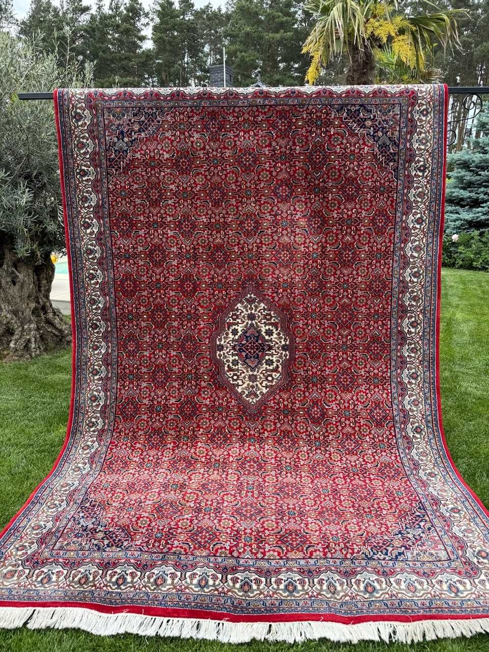 Nowy dywan perski wełniany kaszmirowy Indo Bidjar 300x200 gal. 14 tyś