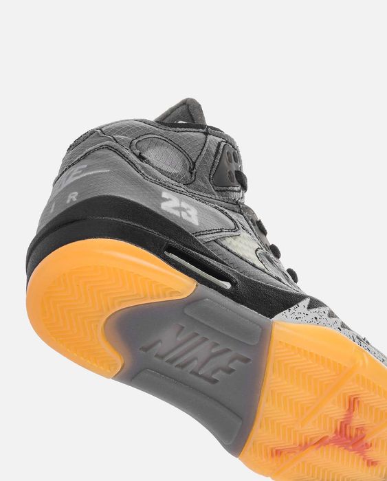 Мужские кроссовки Nike Jordan 5 Retro Off-White "Black" 41-45