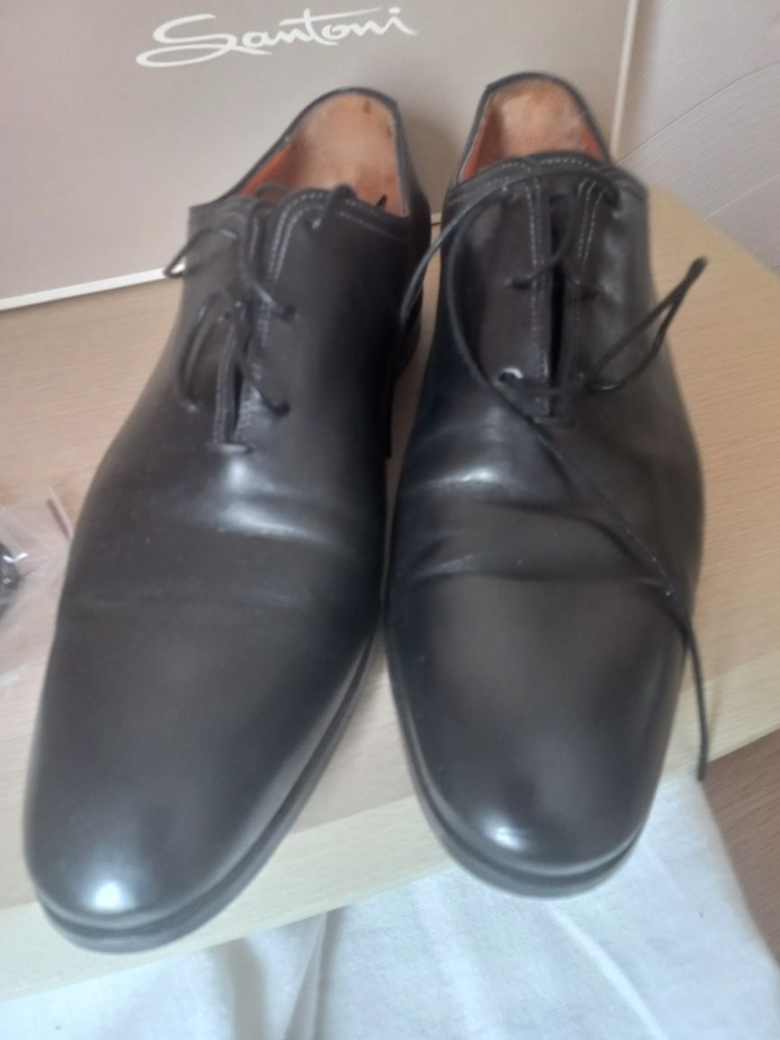 Туфлі кожані Santoni