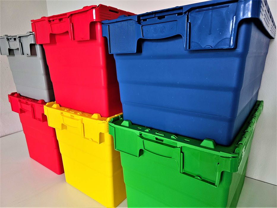 Pojemnik Kurierski Transportowy Magazynowy Kosz Skrzynka Box 60x40x32