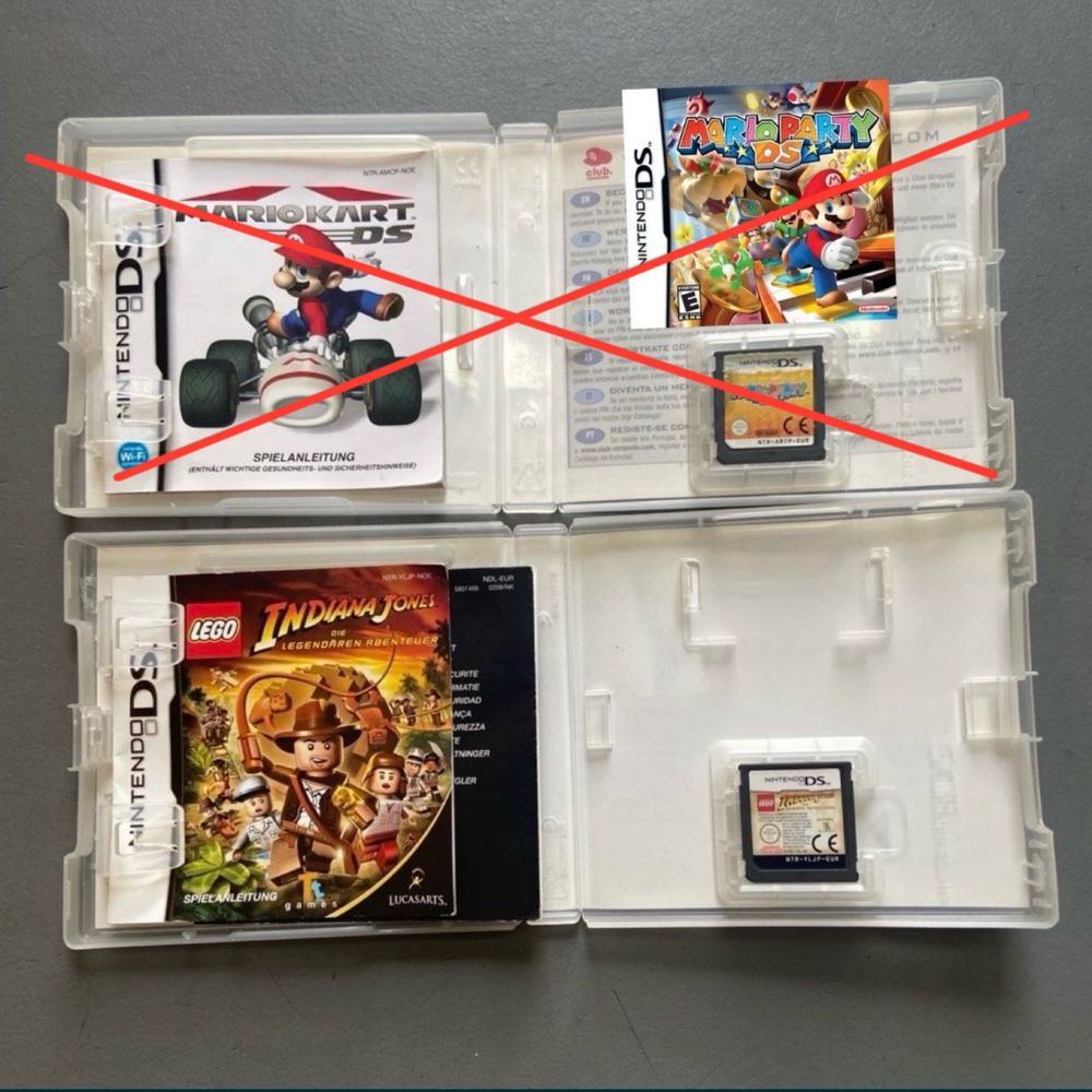 Картриджи на Nintendo DS Немецкое издание