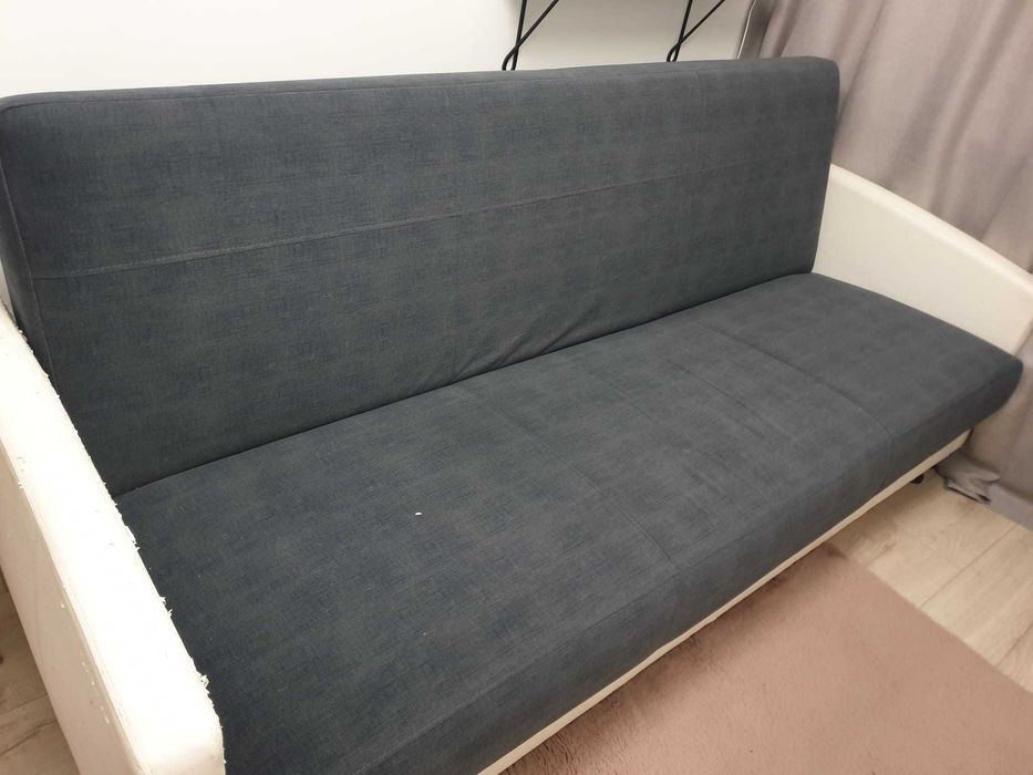 Wersalka szara biala 208 cmx118 cm