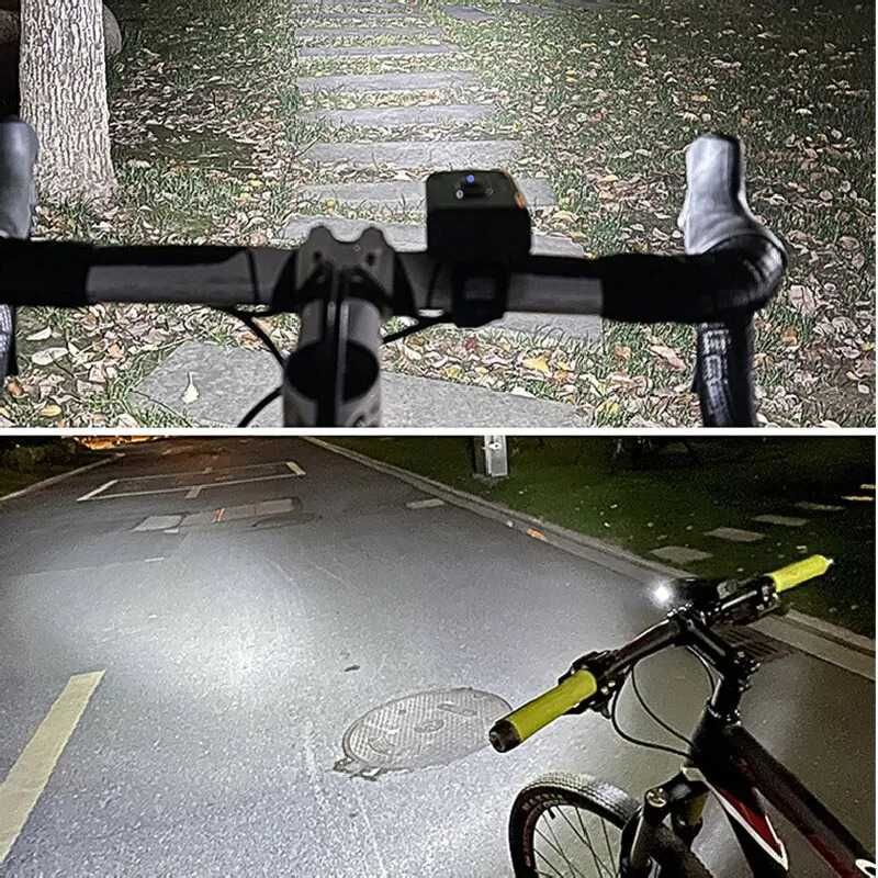 Przednie światło rowerowe LED USB-C  Reflektor na kierownicę