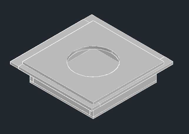 Box na głośnik sufitowy loxone fi 205 mm 7 cali