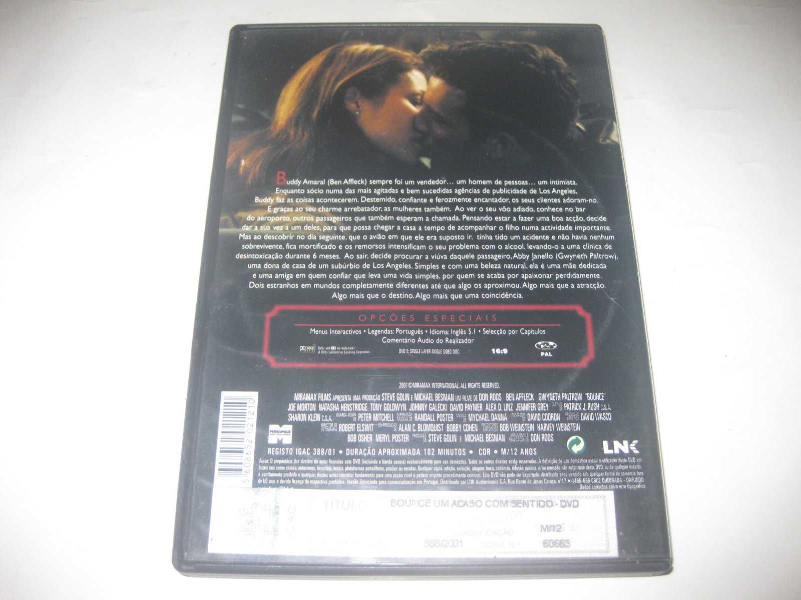 DVD "Bounce- Um Acaso com Sentido" com Ben Affleck