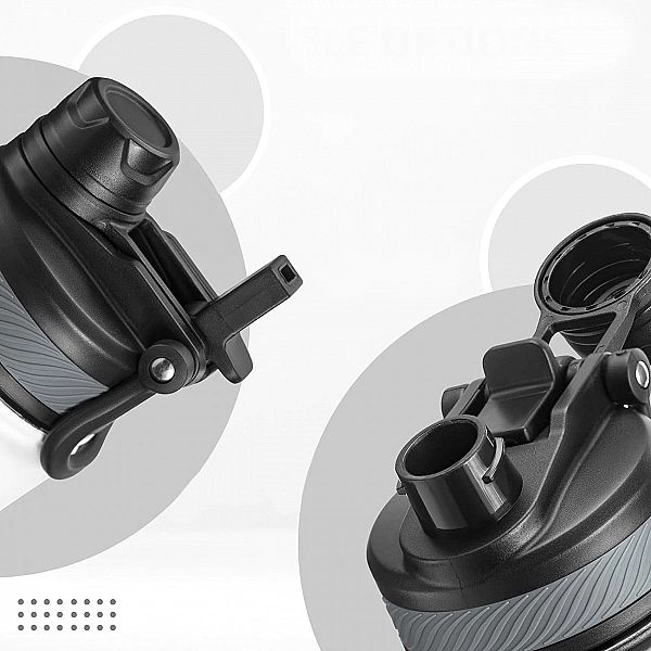 Bidon termiczny Rockbros rowerowy na napoje 650 ml - biały