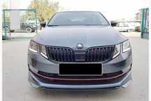 Губа для Skoda Octavia A7, накладка на передній бампер, Octavia A7 RS