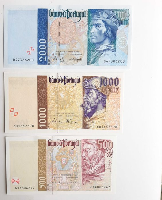 5 Últimas Notas de Escudos da serie Navegadores