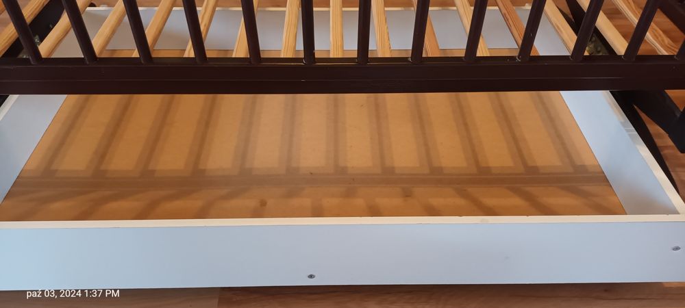 Łóżeczko dziecięce 120x60 na biegunach