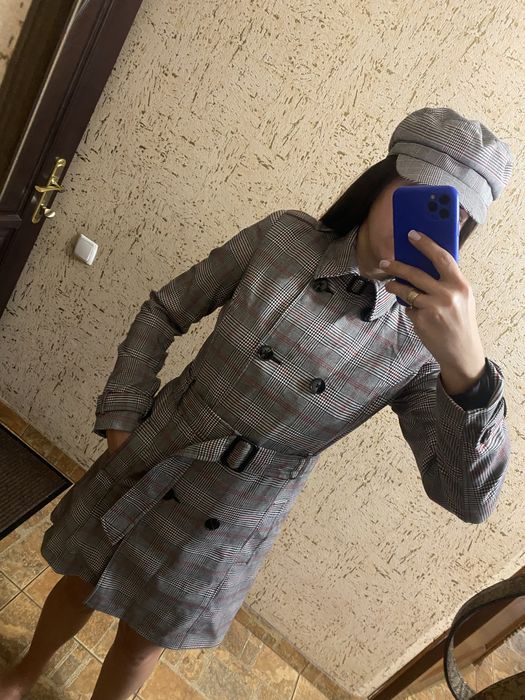 Пальто плащ stradivarius в подарунок кепка