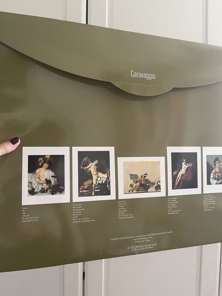 Zestaw 5 plakatów z reprodukcjami obrazów caravaggia