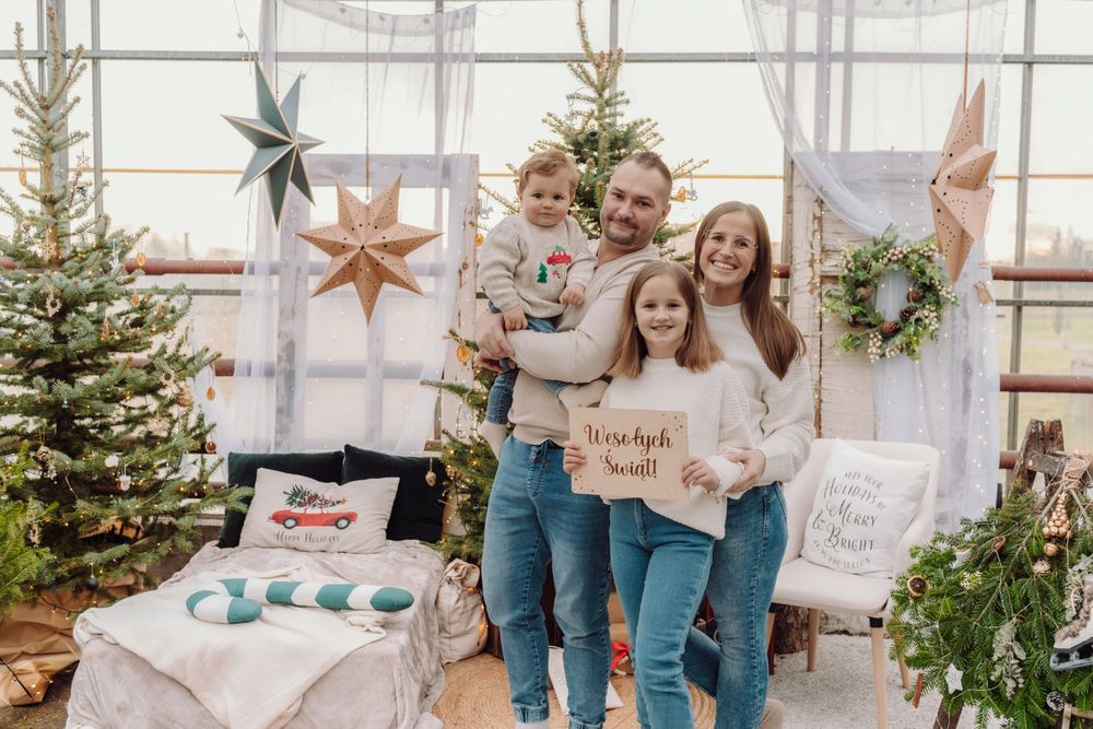 Sesje świąteczne w szklarnii / szklarnia Soltysek w Przyszowicach