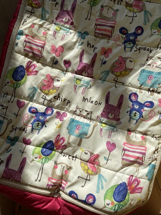 Зимовий конверт на овчині в коляску/санки