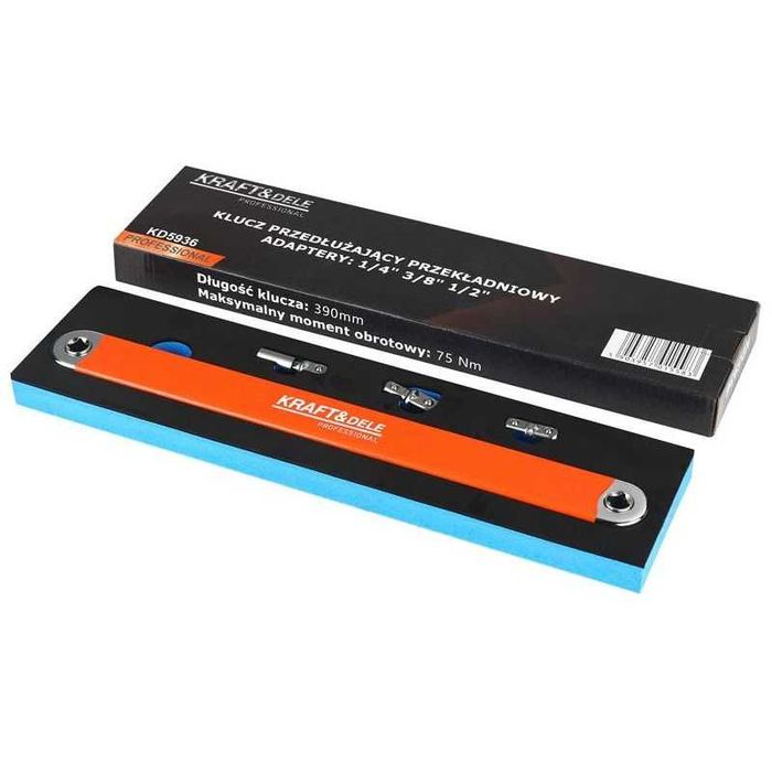 KLUCZ PRZEDŁURZAJĄCY przekładniowy + adaptery KD5936