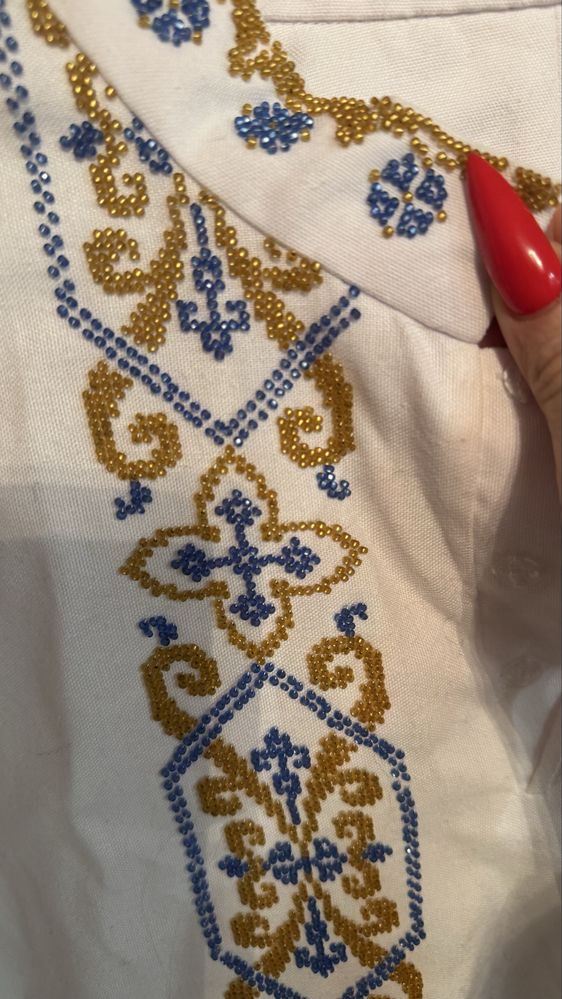 Сорочка чоловіча вишита бісером
