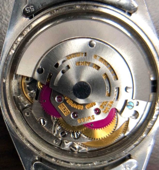 Rolex Datejust 1603 em aço inoxidável, 36 mm, mostrador prateado