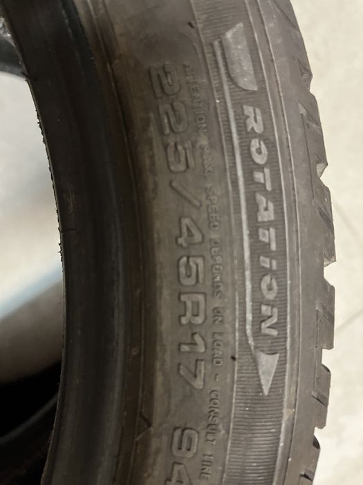 225/45R17 usados Fulda 2 pneus