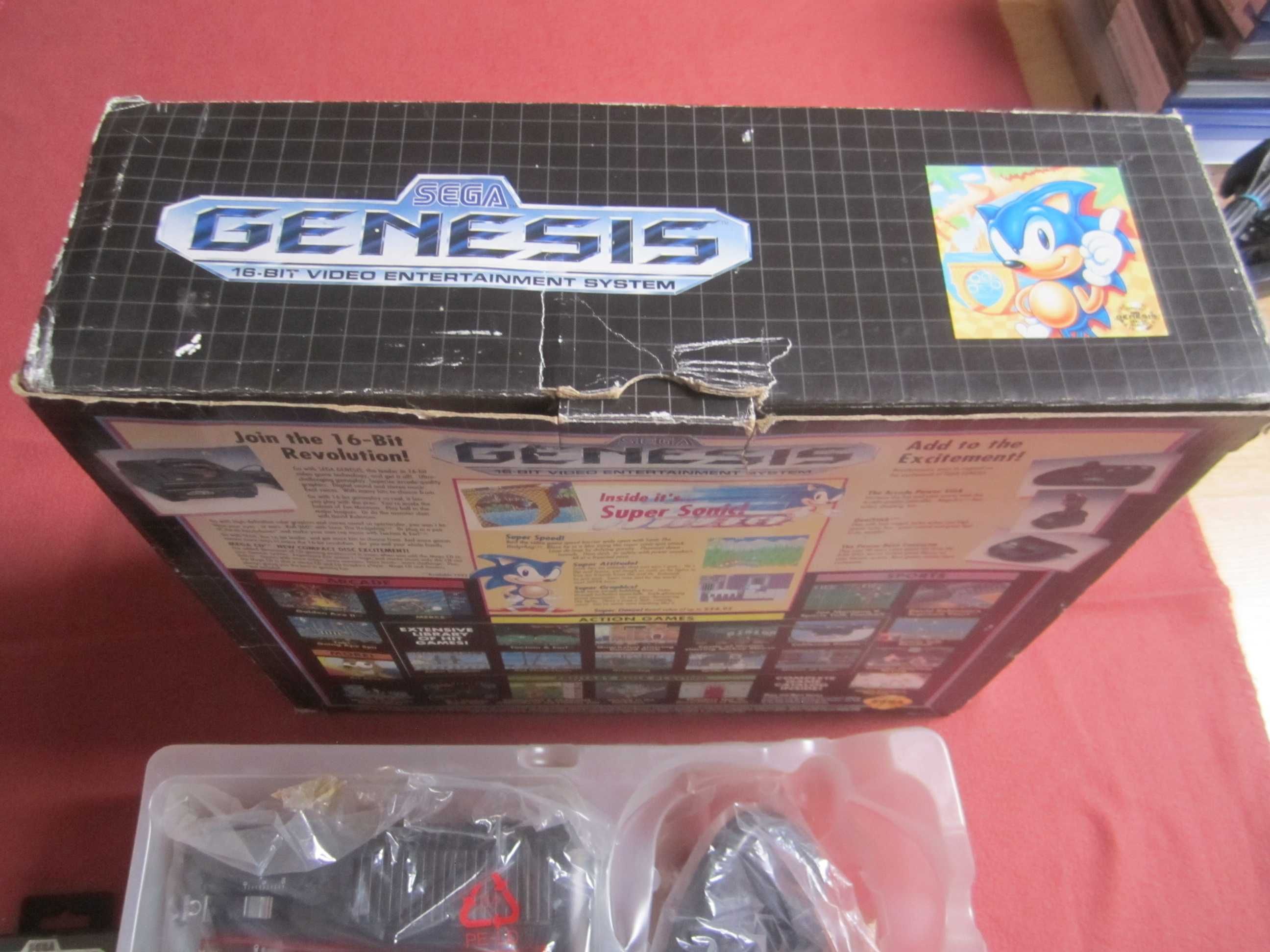 Konsola Sega Genesis Model 1 Sonic The Hedgehog BOX CIB Komplet BDB