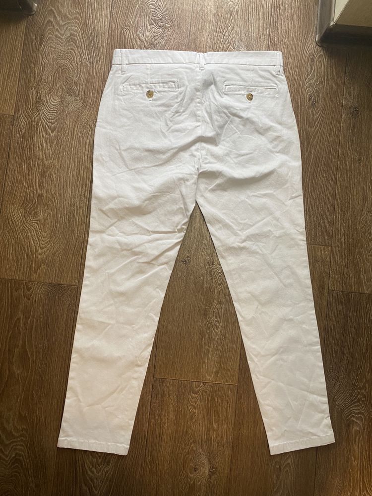 Белые штаны Burton menswear skinny