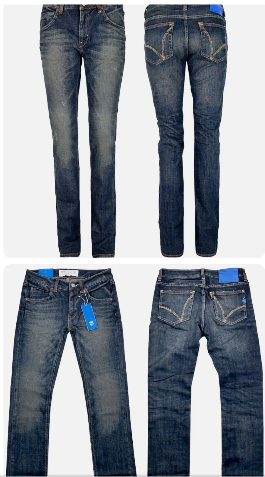 Nowe Spodnie damskie jeansowe adidas cupie skiny 27/34