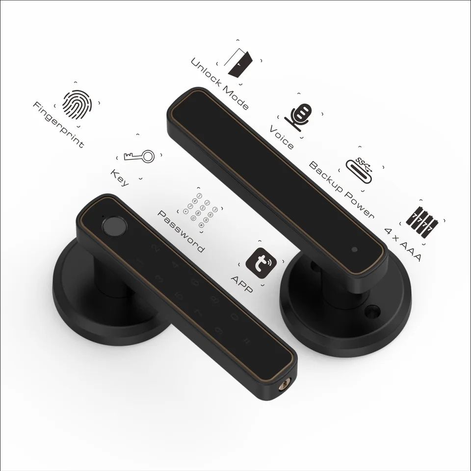Zamek elektroniczny "SMART LOCK" klamka na kod/odcisk palca/PIN