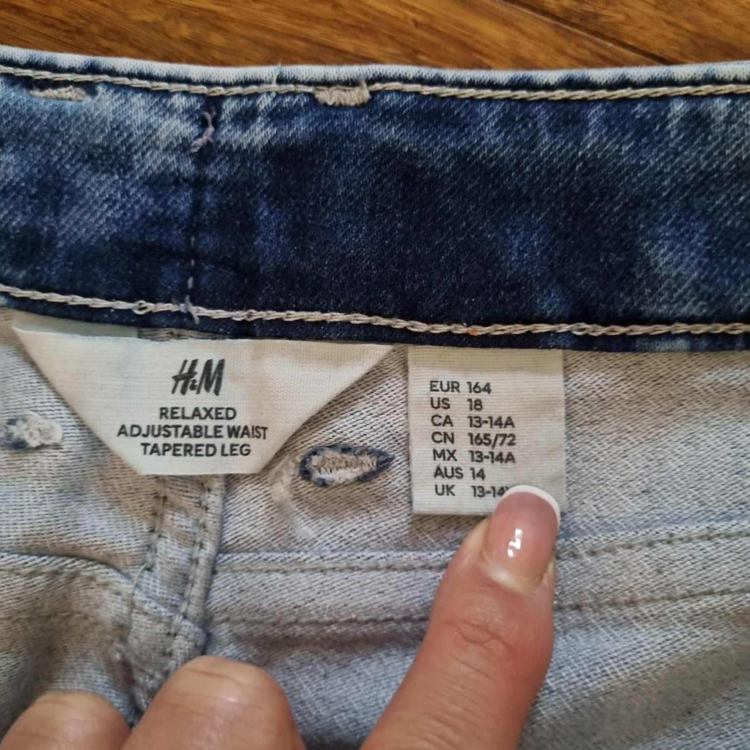 Jeansy dżinsy denim H&M 164