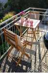 Stolik z krzeslami na balkon