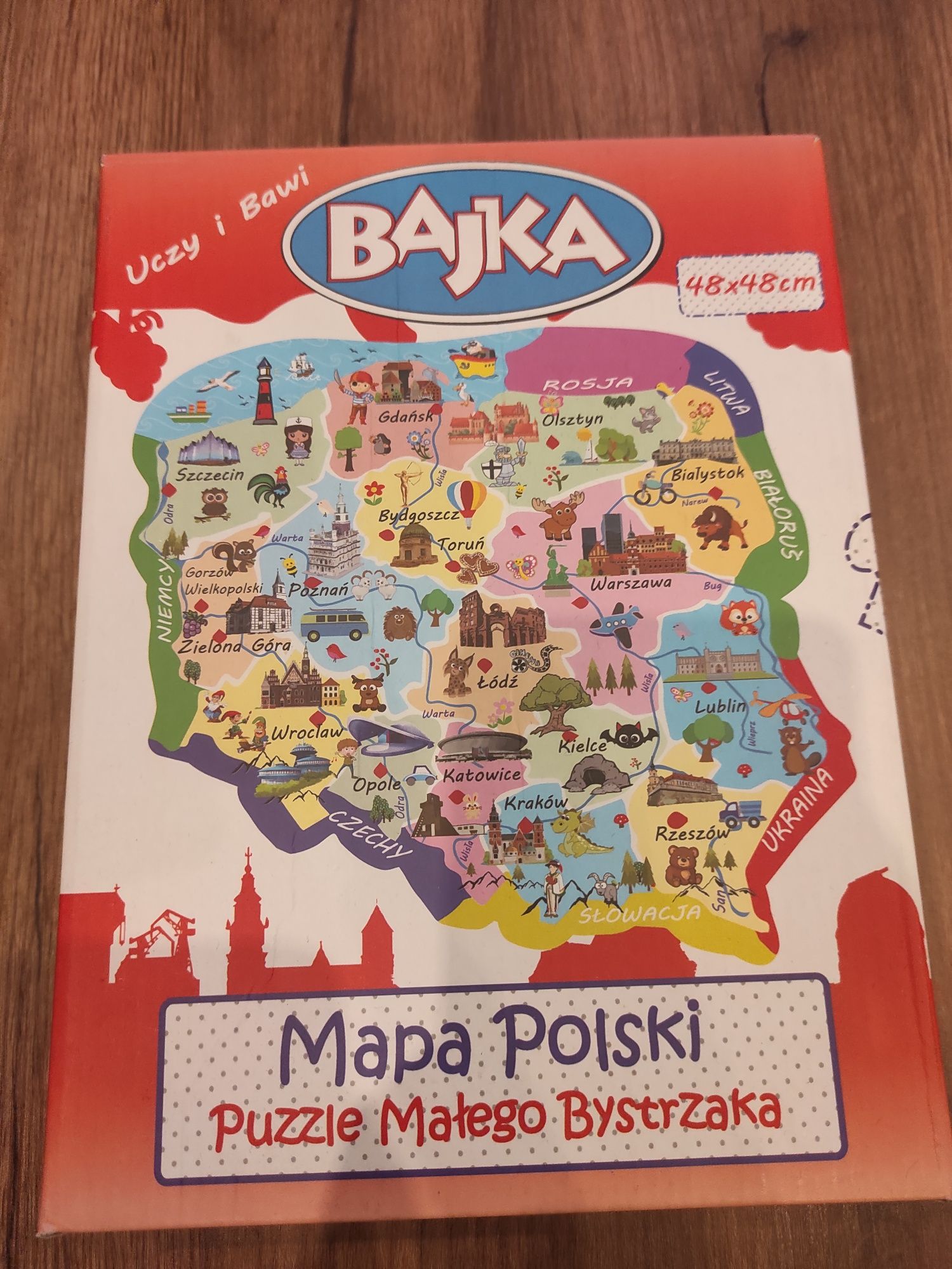 Puzzle Polska  43 elementy