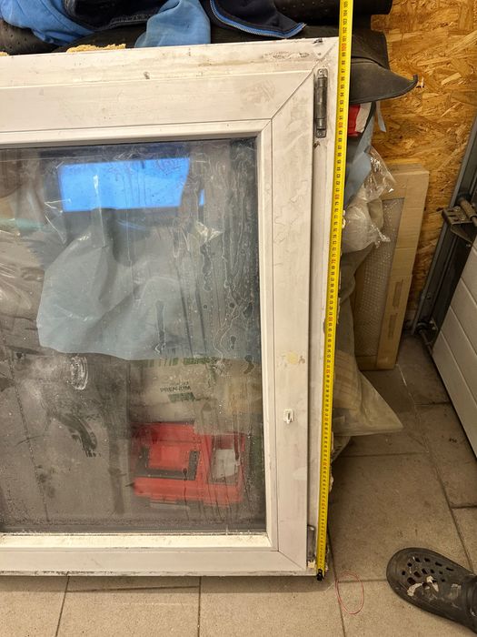 Okno PCV brązowe wys.100 szer.80