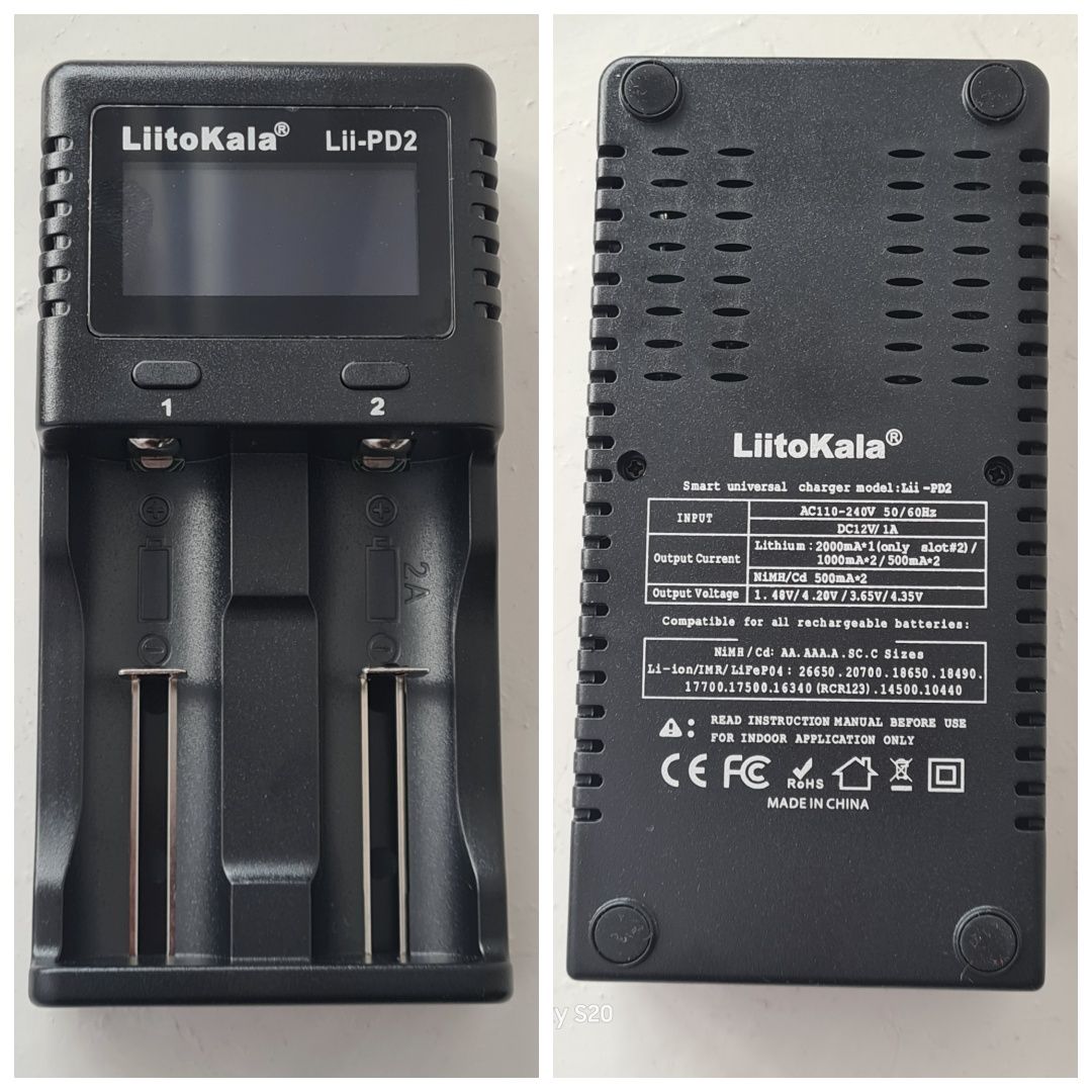 Зарядное устройство liitokala lii-pd2 / lii-s2 универсальное зарядное