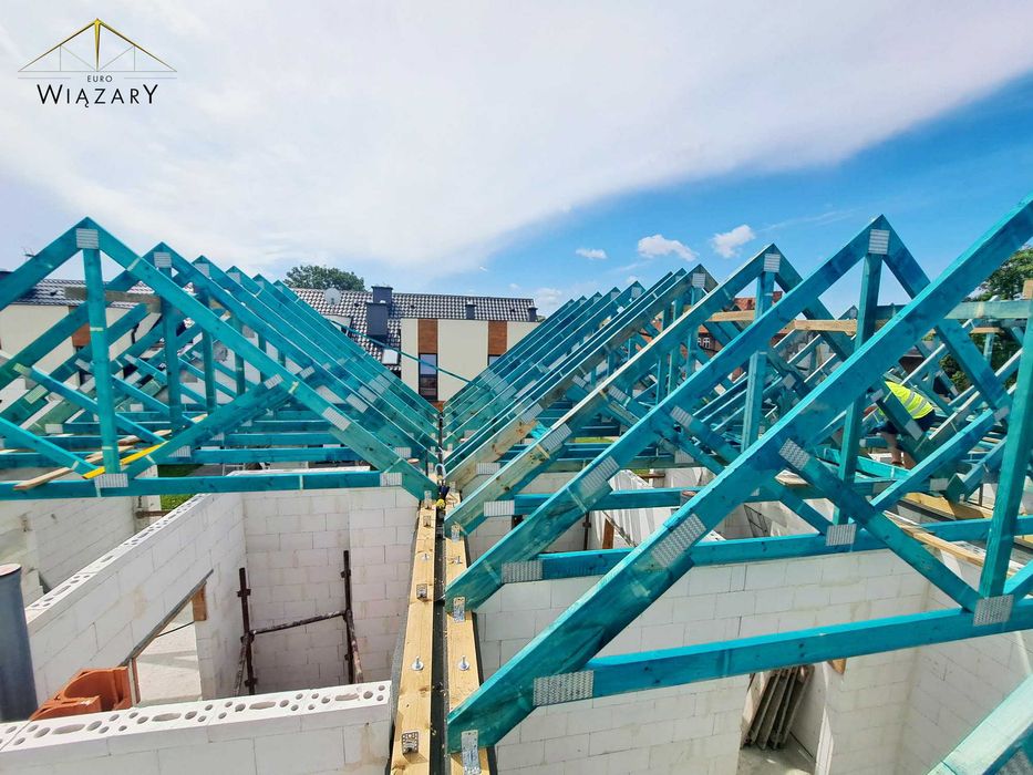 Gotowe wiązary dachowe Produkcja!