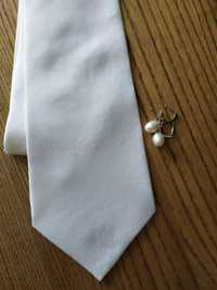 Шовкова біла краватка/галстук