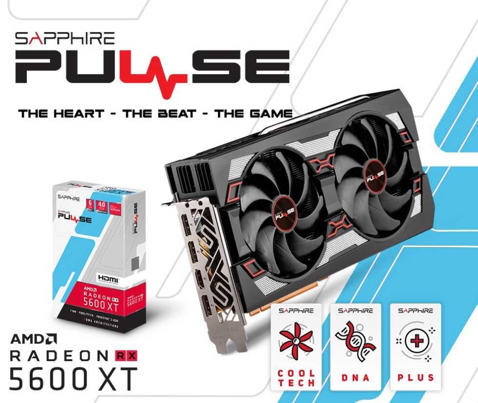 Sapphire RX5600XT 6Gb GDDR6 PCI-E 4.0 PULSE видеокарта