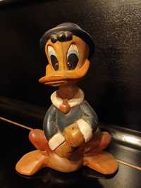 Stara drewniana figurka kaczor Donald