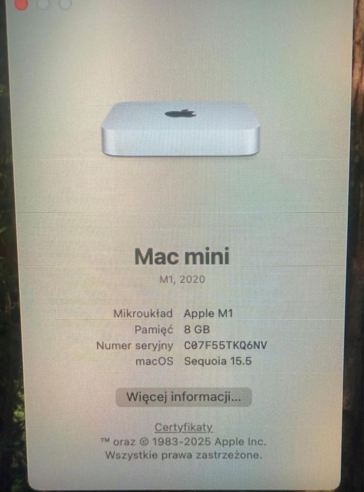 Mac mini M1 8 Ram 256 gb